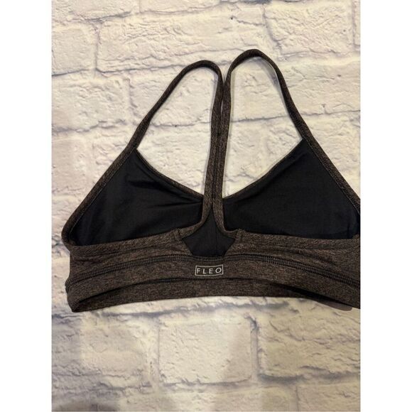 Fleo Reinette Racerback Sports Bra in Limited Edition Taupe Black Size Medium - Picture 5 of 8